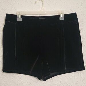 Express Black High Waisted Velvet Women’s Shorts
